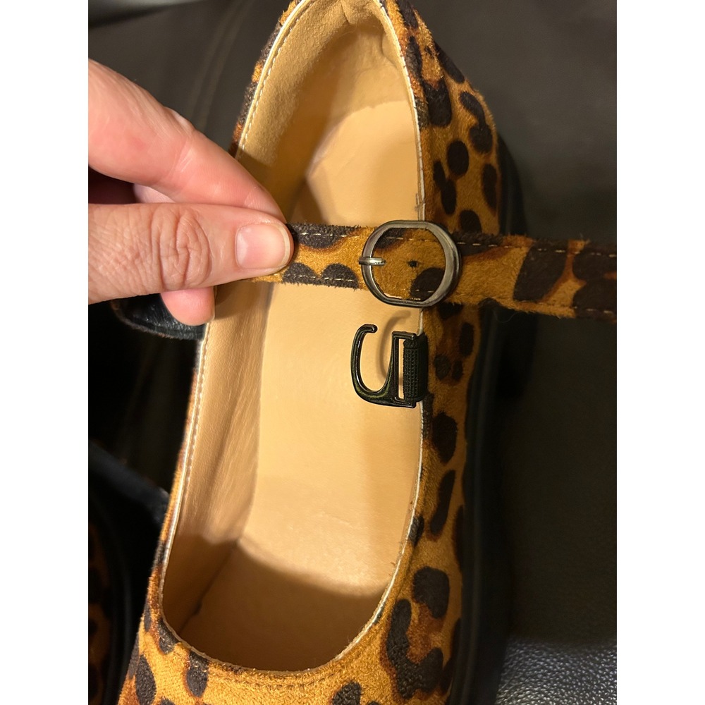 NWOT Leopard Print Chunky Sole Platform MaryJanes. Women's Size EU 39/US 8 - Picture 10 of 16